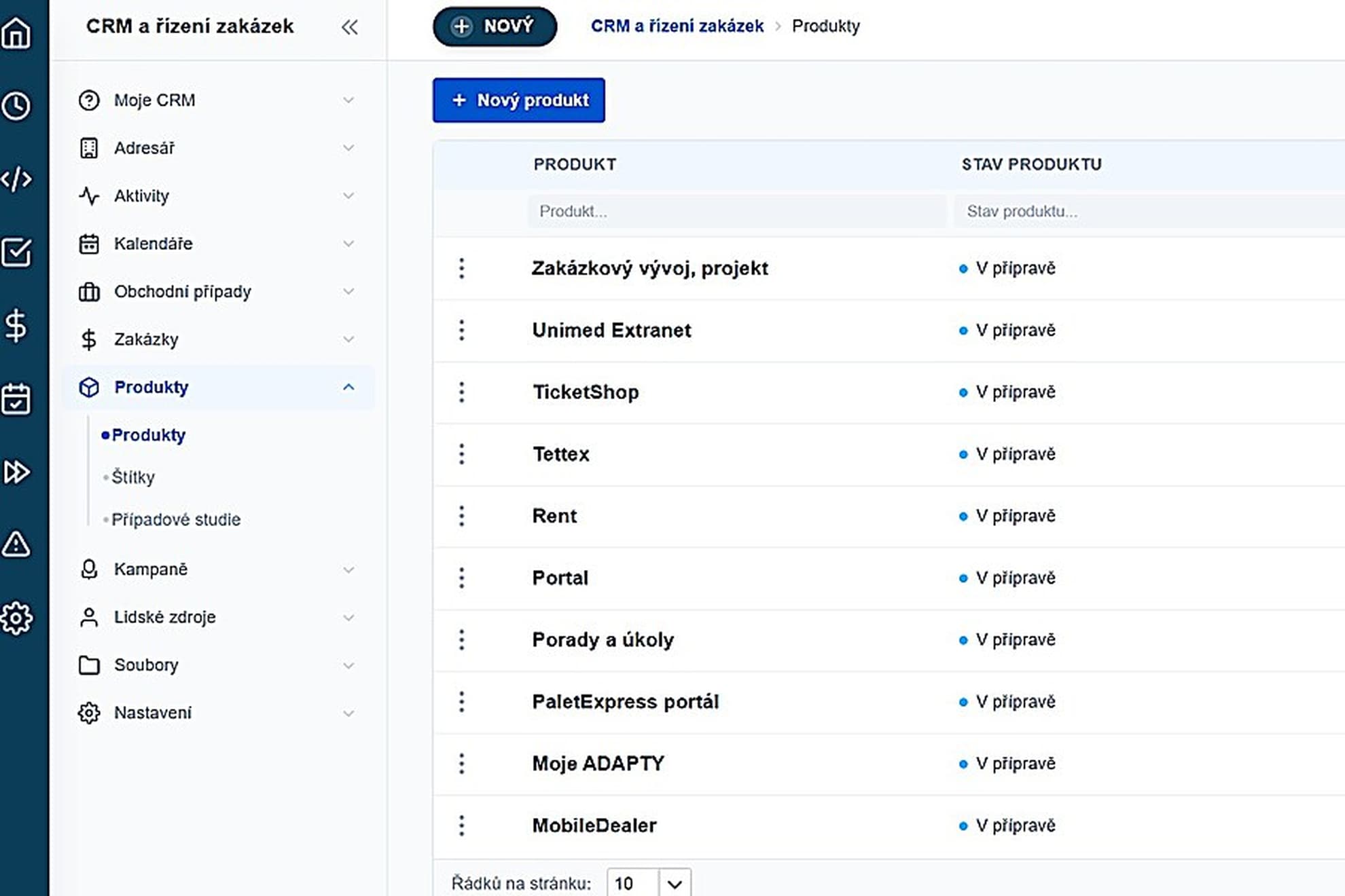 ADAPTY CRM & Zakázky 5
